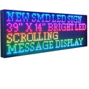 CX P10 Outdoor LED Scrolling Sign 39" x 14", WiFi Programmable RGB Text Message Board, High Brightness SMD LED Display for Storefront, Restaurant, School, Church and Business Notices