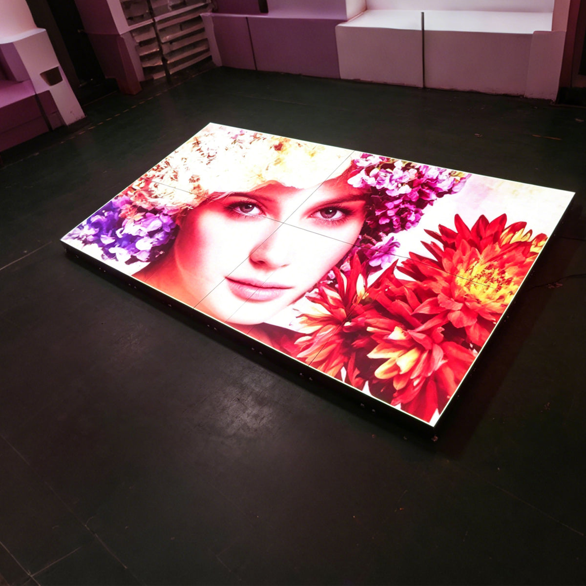 Floor tile screen P4.81 500*500mm rental led display Special stage LED screen Aboveground LED display