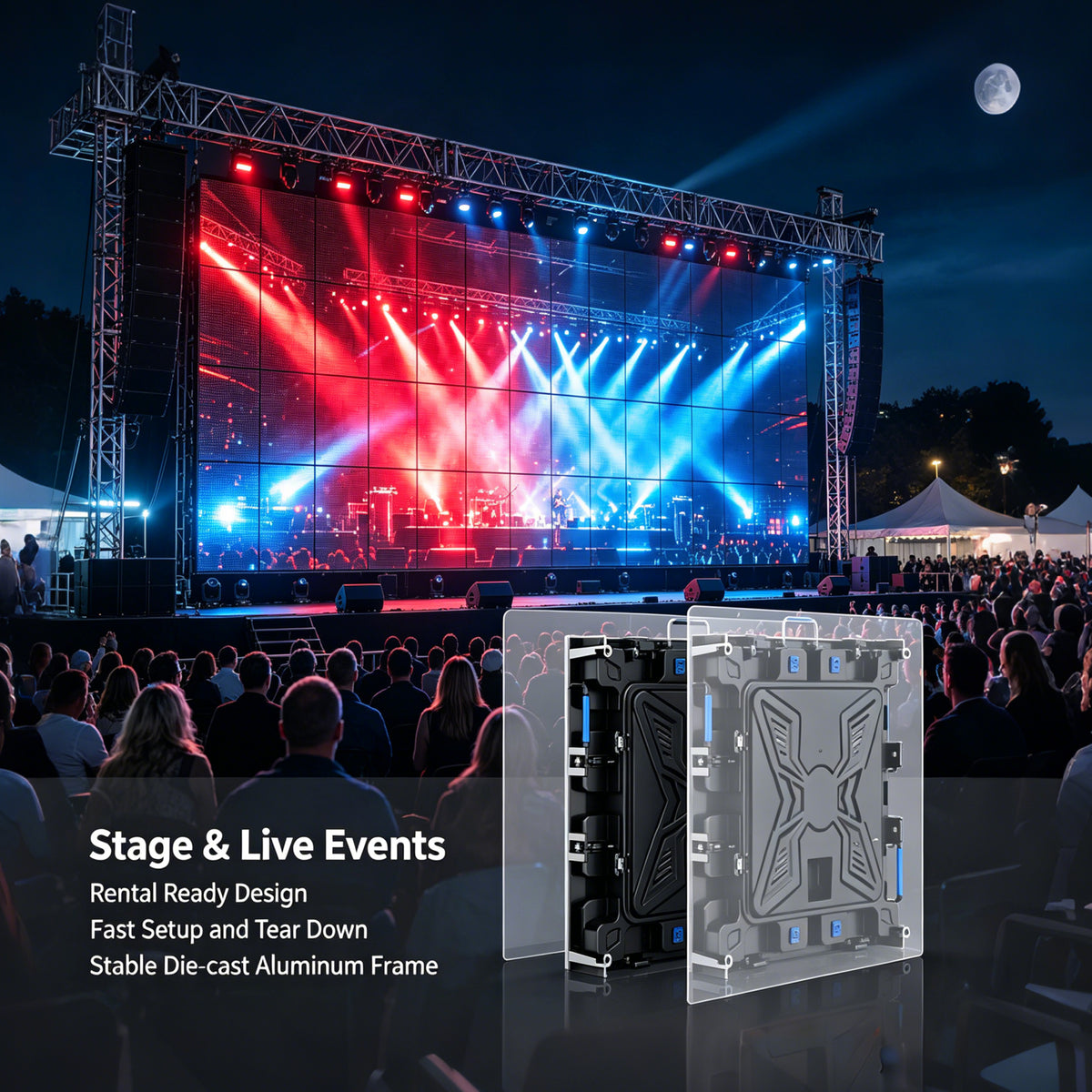 CX P2.5 Outdoor LED Video Display – IP65 Waterproof Advertising Screen for Storefront & Billboard
