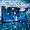CX P5 Outdoor LED Sign 65" x 34"Full Color Programmable LED Display, IP65 Waterproof High-Brightness Digital Sign with WiFi & USB Control, Scrolling Text Image Video Message Board for Business Advertising