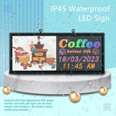 CX P6 Outdoor LED Sign 40"×18" – 6000nits Programmable Display for Business & Restaurant