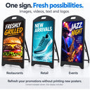 5500 Nit P2.5 Outdoor LED Digital Signage – Programmable LED Sidewalk Sign