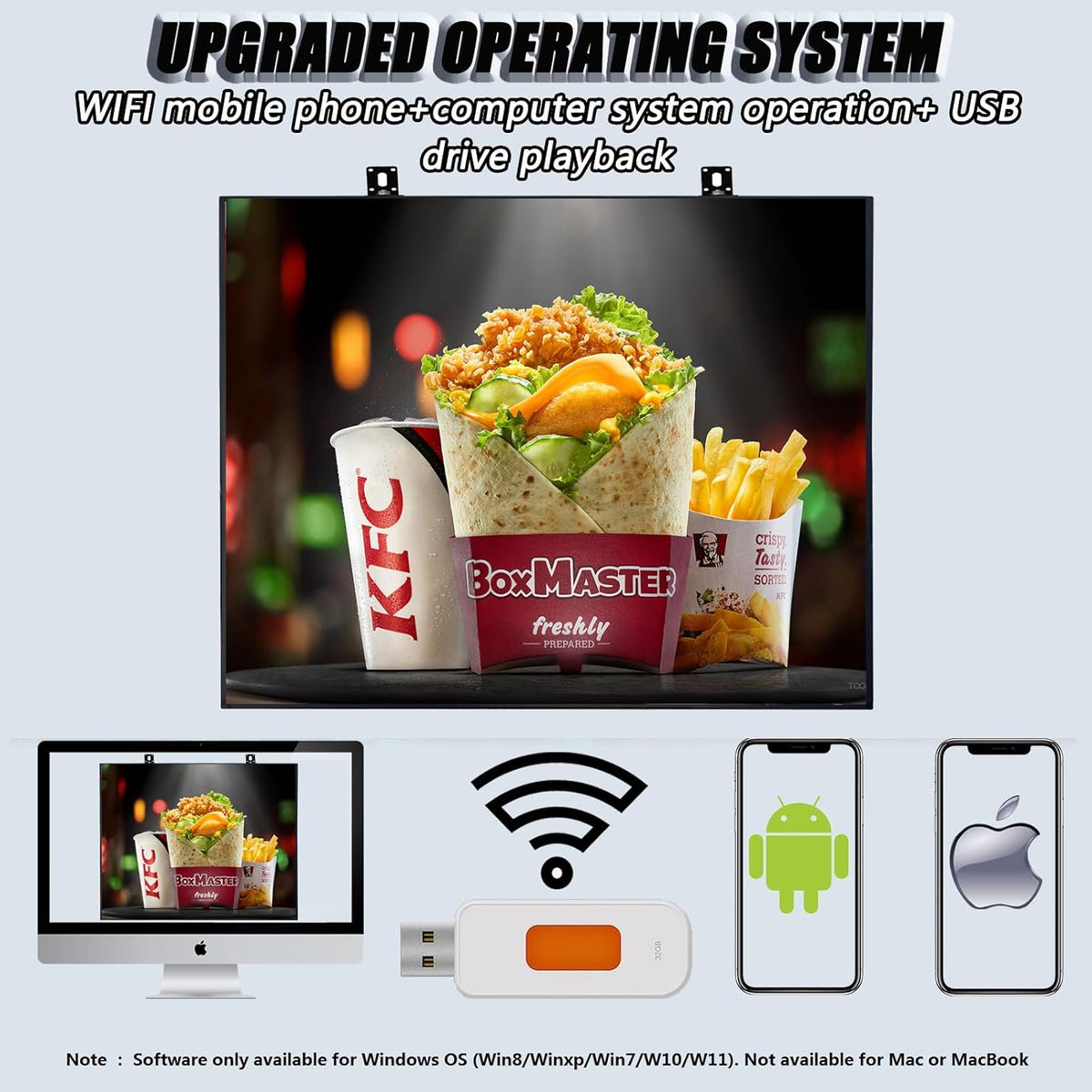 CX P4 Square Outdoor LED Sign 40"×40" – Full-Color Video Display for Business Advertising