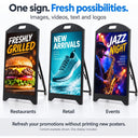 5500 Nit P2.5 Outdoor LED Digital Signage – Programmable LED Sidewalk Sign