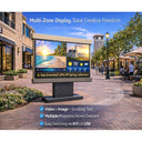 CX P5 Outdoor LED Advertising Board 65"×34" – Waterproof Digital Sign for Business Storefront