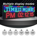 CX P10 Outdoor LED Scrolling Sign 39" x 14", WiFi Programmable RGB Text Message Board, High Brightness SMD LED Display for Storefront, Restaurant, School, Church and Business Notices