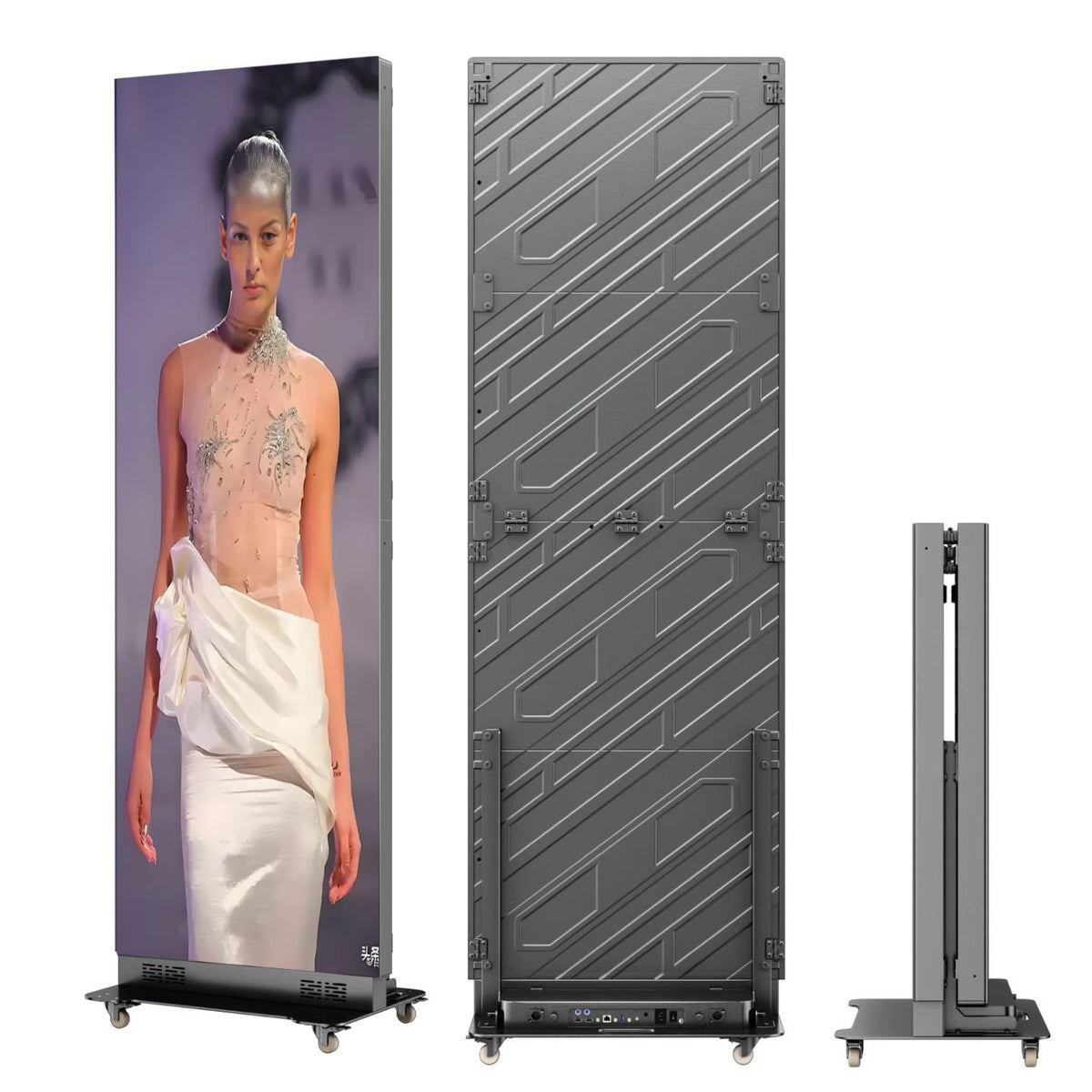 CX P3 Outdoor Foldable LED Poster Display 640×1920mm – Waterproof Vertical Digital Signage Screen, Portable LED Advertising Board for Retail, Storefront & Outdoor Billboard