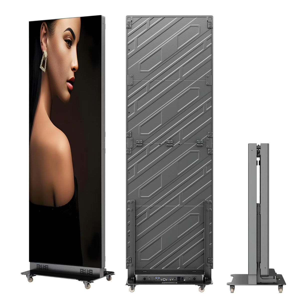 CX P3 Outdoor Foldable LED Poster Display 640×1920mm – Waterproof Vertical Digital Signage Screen, Portable LED Advertising Board for Retail, Storefront & Outdoor Billboard